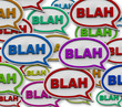 Illustration: Blah - Speech Bubble Background Blah - Speech Bubble Background