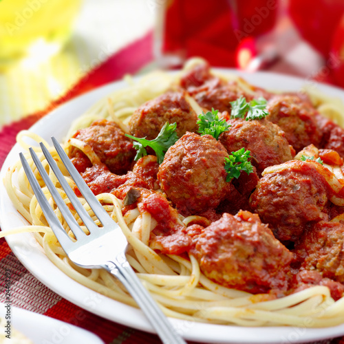 Photo: hearty spaghetti dinner hearty spaghetti dinner