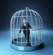 living in a cage