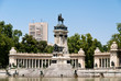 Pond and monument in Buen Retiro Park, Madrid, Spain Pond and monument in Buen Retiro Park, Madrid, Spain