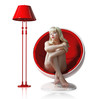 young  in ball-chair