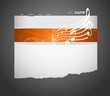 Musical website template.