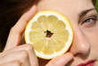 She sadly looks at the world through a slice of lemon