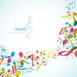 Abstract background with tunes.