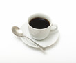 Coffee cup on white background