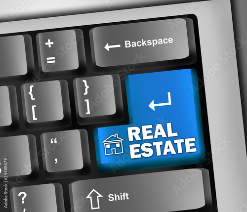 Illustration: Keyboard Illustration "Real Estate" Keyboard Illustration "Real Estate"