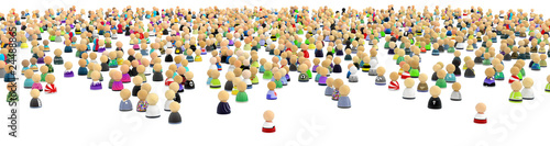 Illustration: Cartoon Crowd, Far and Wide Cartoon Crowd, Far and Wide