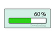 Download bar downloading on white background - Technology