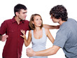 men fight for the woman