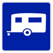 road sign - blue trailer