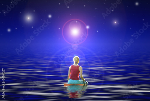 Photo: Night meditation Night meditation