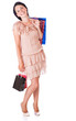 Young woman with bags