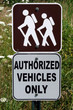 Hiking Trail Warning Sign