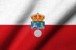 3D Flag of Cantabria waving