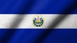 3D Flag of  El Salvador waving