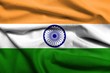 3D Flag of  India satin