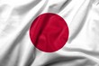3D Flag of  Japan satin