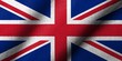 3D Flag of UK waving