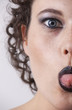 faccie con espressioni e trucco