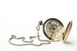 Photo : eine alte taschenuhr auf weissem hintergrund eine alte taschenuhr auf weissem hintergrund