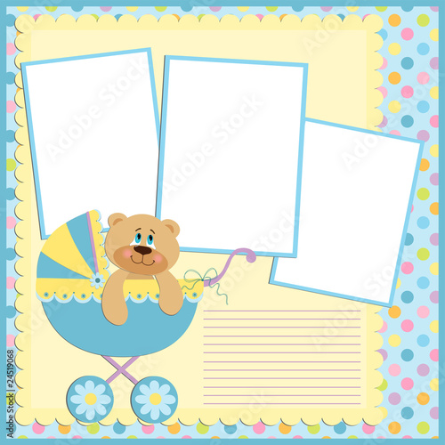 Vector: Blank template for greetings card Blank template for greetings card