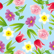 Seamless flower backgroudn