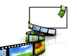 Film around blank TV Film around blank TV