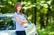 Woman with car