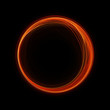 canvas print picture circle of fire rays