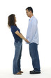 Full length of happy old couple standing together