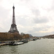 The Eiffel Tower and seine river in Paris, France.