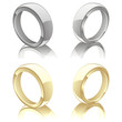 vector illustration of wedding rings