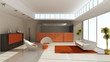 Modern interior of a room