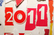 Photo en ligne au meilleur prix New Year abstract backgroun 2011