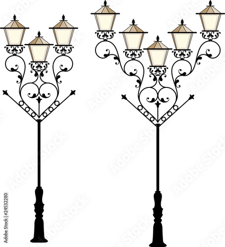 Vector: Wrought Iron Street Lamp Wrought Iron Street Lamp