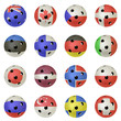 Floorball Balls with Flags of countries World Championships 2010