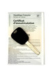 certificat d'immatriculation et une clef de voiture certificat d'immatriculation et une clef de voiture