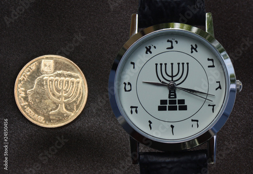 Photo: Israël - shekel - Menorah Israël - shekel - Menorah