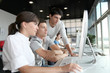 Foto : Group of student in business training Group of student in business training