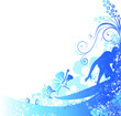 Vektor: surfeur bleu surfeur bleu