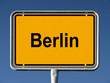 Ortsschild von Berlin