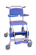 Photo: A Metal Framed Commode and Shower Wheel Chair. A Metal Framed Commode and Shower Wheel Chair.