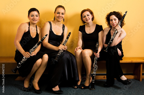 Cheerfull clarinet quartet