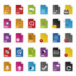 Farbige Dokumentenicons