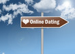 Signpost "Online Dating"