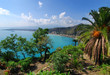 Taormina landscape with Etna volcano in background, Sicily