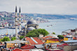 Bosphorus and districts Eminonu and Beyoglu in Istanbul