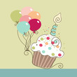 birthday cupcake