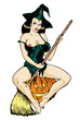 Vector. Super sexy witch.