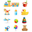 Vektor: Kinderspielzeug - Icons Kinderspielzeug - Icons